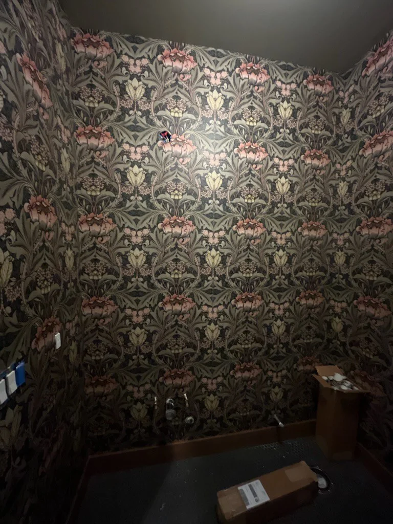 Commercial office wallpaper installation Austin
